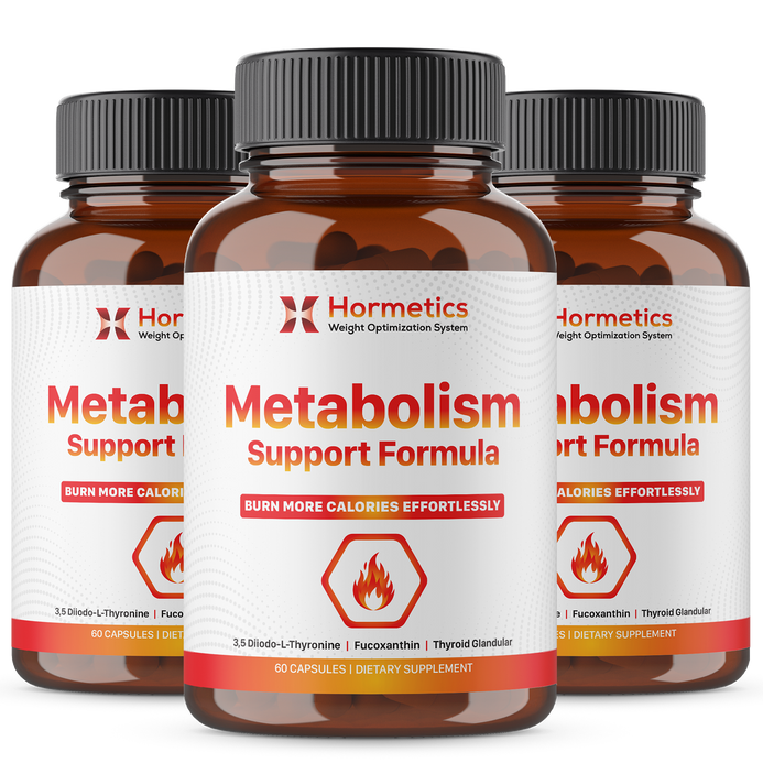 Metabolism Support Formula – Hormetics Weight Optimization System – 3 bottles